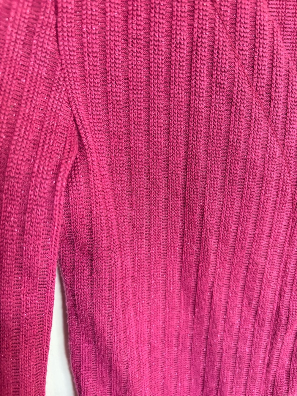Maeve Deep Berry Ribbed Button-Down Cardigan - Picture 5 of 7